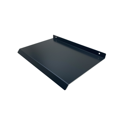 Versandmetall Speciale weersbescherming, klein lessenaarsdak met druiprand van 1,5 mm dik aluminium, eenzijdig antraciet L=m 600mm t= 250mm