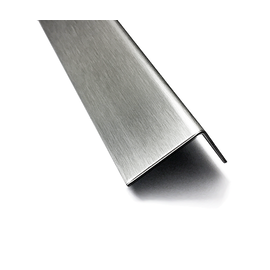 Versandmetall RESTERENDE VOORRAAD [16A] Set van 10 roestvrijstalen hoeken, enkelzijdig geslepen, oppervlakteafwerking K320, zichtbare zijde BINNEN, axb: 10x10 mm, materiaaldikte 1,0 mm, lengte 2500 mm - Kopie