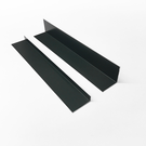 Versandmetall RESTERENDE VOORRAAD 13A] Set van 4 aluminium hoeken, antraciet, gelijkbenig, 90° gebogen, zichtbare zijde BINNEN 20x20mm, materiaaldikte: 1,5 mm, lengte 2000 mm