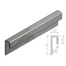 Versandmetall Set van 205 glasrandprofielen van 1,5 mm roestvrij staal voor 8 mm glas, ongelijkzijdig gekant, lengte 2500 mm