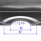 Versandmetall 5 Stck Sonder - Edelstahl Duschwannen, { R3A } 1,5mm , INNEN Schliff K320, umlaufender Rand. Maße gemäß Zeichnungen 23.021.B03006,  23.024.B00001, 25.003.B01025, 25.009.B04009, 25.011.B01005
