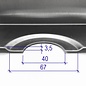 Versandmetall Douchebak van roestvrij staal, douchebak 1,5 mm rondom rand 3x 20 + 1x40 mm, INTERNE slijping K320, diepte vanaf 500 mm, breedte vanaf 600 mm, 1 of 2 afvoergaten, diverse hoogtes