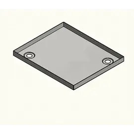 Versandmetall RESTERENDE VOORRAAD roestvrijstalen douchebak, douchebak { R3 } 1,5 mm, INTERNE slijping K320, 545x975 mm, hoogte 110 mm, 2 afvoeren diagonaal