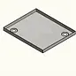 Versandmetall RESTPOSTEN Edelstahl Duschwanne, Duschtasse { R3 } 1,5mm, INNEN  Schliff K320, 545x975mm, Höhe  110mm, 2 Abläufe diagonal