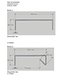 Versandmetall -Set deksel gemaakt van 2mm aluminium, geanodiseerd profiel A 4x1500mm, 30x120x30mm, profiel B 2x1500mm, 30x100x25,5mm afgeschuind 10mm