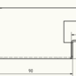 Versandmetall Regengoot glazen dak 13mm en 18mm, speciale afvoer - eindstuk met afvoermondstuk d=60,3mm - van roestvrij staal 1.4301 buitenslijping K320