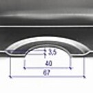 Versandmetall r roestvrijstalen douchebak, douchebak { R3A } 1,5 mm rondom 20 mm, diepte 660 mm, breedte 760 mm, (buitenmaat) hoogte 50 mm, 2 afvoergaten diagonaal