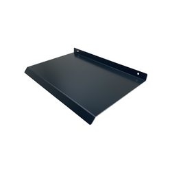 Versandmetall Restposten  Wetterschutz, kleines Pultdach mit Abtropfkante aus 1,5mm starkem Aluminium einseitig anthrazit L=350 mm ( 35cm) t= 120mm (12 cm)  (2 Bohrungen)