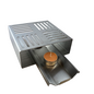 Versandmetall Réchaud en inox 2 pièces, pour 2 bougies chauffe-plat, pour maintenir au chaud les théières ou cafetières