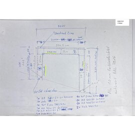 Versandmetall Speciale set aluminium wandbekleding, vergelijkbaar met antraciet RAL 7016, hoeveelheid conform beschrijving en schets.