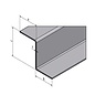 Versandmetall 13 stuks speciaal Z-profiel roestvrij staal a=20mm b=15mm, hoogte c=16mm en lengte 2500mm