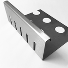 Versandmetall Speciale set (106 m) 53x2m grindstopperstrip, klein - roestvrij staal. H=40mm B=120mm incl. 53 interne verbindingsstukken