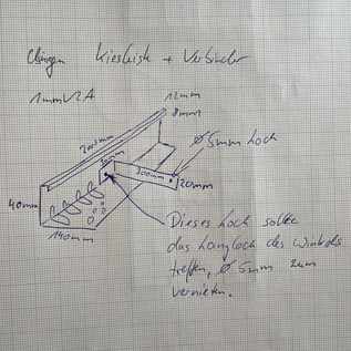 Versandmetall 100 supports de glissière spéciaux pour barres d'arrêt de gravier, en acier inoxydable de 2 mm d'épaisseur.