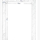 Versandmetall Blende für Druckelplatte,Alu eloxiert ,Blechstärke 1,5mm ,Maße nach Skizze