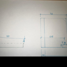 Versandmetall Sonder - Edelstahl Duschwanne, Duschtasse { R3A } 1,5mm , INNEN Schliff K320, Maße 720x780, Höhe 80mm,  inkl  Rand, nach Skizze