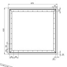 Versandmetall 2-delige speciale set - roestvrijstalen douchebak, douchebodem {R3A} 1,5 mm, binnenafwerking K320, afmetingen volgens tekening: 2006916-02-013-004, 006916-02-013-005