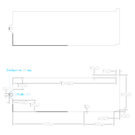 Versandmetall Spatbescherming volgens Splash guard(0).pdf gedateerd 01.04.26, gemaakt van 1,0 mm antracietkleurig aluminium.