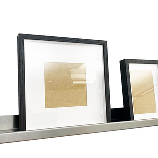 Versandmetall Porte-photos sur mesure, étagère à photos, porte-épices en acier inoxydable, profondeur d'environ 100 mm, poli sur les deux faces (grain 320), longueur 1,2 m (1200 mm)