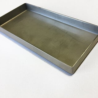 Versandmetall Sonder-Edelstahlwanne Reihe 1 Ecken geschweißt 2,0mm h=167mm axb 684x1704mm einseitig Schliff K320