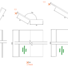 Versandmetall - Set [8 stuks] Hoekbeschermers van roestvrij staal, enkelvoudig gevouwen, geborstelde K320-afwerking, profiel volgens schets, lengte 2050 mm