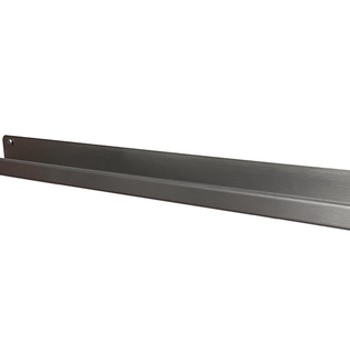 Versandmetall Speciale set van 4 fotolijsten/fotoplanken/kruidenrekken van roestvrij staal, 80 mm diep, aan beide zijden geborsteld (korrel 320), 1200 mm lang; 1 aluminium, ruw op maat gesneden 600x600 mm, plaatdikte 1,5 mm, beschermfolie aan één zijde; staal, ca. 100