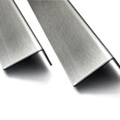 Versandmetall Speciaal roestvrijstalen hoekprofiel, groot, 90°, 1,5 mm dik, 100x500 mm, lengte 2500 mm