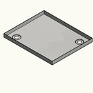 Versandmetall Speciaal - Douchebak van roestvrij staal, douchebodem {R1A} 1,5 mm, binnenzijde K320 geborstelde afwerking, afmetingen 670x1100 mm, hoogte 50 mm, 2 afvoergaten