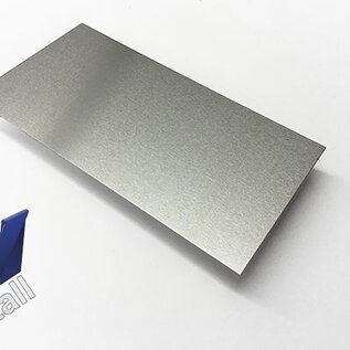 Versandmetall 2 op maat gesneden aluminiumplaten, aluminium Al99.5 met beschermfolie, plaatdikte 2 mm, 930 x 160 mm
