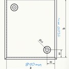 Versandmetall Speciaal - Douchebak van roestvrij staal, douchebodem {R3A} 1,5 mm, binnenafwerking K320, afmetingen inclusief rand: 1040 x 787 mm, hoogte 30 mm, rand rondom 20 mm, 1 afvoer  - Copy
