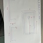 Versandmetall Receveur de douche sur mesure en acier inoxydable {R3A}, épaisseur 1,5 mm, intérieur finition brossée K320, dimensions avec rebord : 720 x 590 mm, hauteur 60 mm, rebord de 20 mm, 1 bonde. Fabriqué selon le plan.