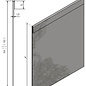 Versandmetall -Ensemble de 10 m ( 5 x 2 m) bordure de pelouse stable avec pliage en acier inoxydable de 1 mm de hauteur 400 mm - Bordure de pelouse stable en gravier fabriqué en acier inoxydable de 1,0 mm d'épaisseur (1.4301).