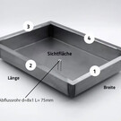 Versandmetall Ensemble de 5 bacs en acier inoxydable, {R3A} 1,5 mm, finition intérieure K320, dimensions sans rebord : largeur 120 mm, longueur 300 mm, dimensions extérieures avec rebord (20 mm) : 157 x 337 mm, 1 trou d’évacuation avec tuyau de diamètre 8 x 1,5 mm, lon