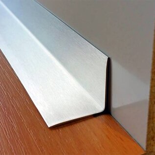 Versandmetall RVS 304 Hoekbeschermer roestvrij Staal Binnenhoek Lengte 1250 mm gelijkzijdig gezet 90° - Copy