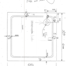 Versandmetall Speciale roestvrijstalen douchebak, douchebodem {R3A-2} 1,5 mm, binnenafwerking K320, afmetingen zonder rand (20 mm), diepte 663 mm, breedte 758 mm, buitenafmetingen 700 x 795 mm, 2 afvoergaten, hoogte 60 mm  - Copy - Copy