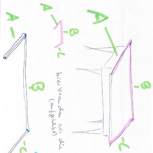 Versandmetall Ensemble spécial de profilés de chant en acier inoxydable, épaisseur 1,0 mm, dimensions 15 x 25 x 15 mm (intérieur 23 mm), finition extérieure brossée K320, 1 x 1597 mm, 1 x 496 mm, 1 x 500 mm, coupe en biseau selon le schéma.