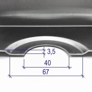 Versandmetall Douchebak van roestvrij staal, douchebodem {R1A} 1,5 mm, geborstelde binnenafwerking K320800 × 650 mm, 1 of 2 afvoergaten, 40 mm hoog