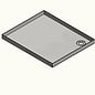 Versandmetall Douchebak van roestvrij staal, douchebodem {R1A} 1,5 mm, geborstelde binnenafwerking K320800 × 650 mm, 1 of 2 afvoergaten, 40 mm hoog