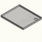 Versandmetall Edelstahl Duschwanne, Duschtasse { R1A } 1,5mm, INNEN  Schliff K320,800 × 650 mm, 1 oder 2 Ablaufbohrungen,40 mm Hoch