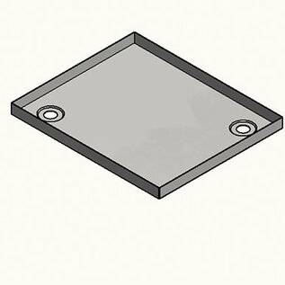 Versandmetall Edelstahl Duschwanne, Duschtasse { R1A } 1,5mm, INNEN  Schliff K320,800 × 650 mm, 1 oder 2 Ablaufbohrungen,40 mm Hoch