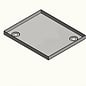 Versandmetall Douchebak van roestvrij staal, douchebodem {R1A} 1,5 mm, geborstelde binnenafwerking K320800 × 650 mm, 1 of 2 afvoergaten, 40 mm hoog