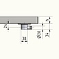 Versandmetall Edelstahl Duschwanne, Duschtasse { R1A } 1,5mm, INNEN  Schliff K320,800 × 650 mm, 1 oder 2 Ablaufbohrungen,40 mm Hoch