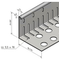 Versandmetall Bande de gravier grande - aluminium Al99.5 - perforée - pliée à 90 ° - Copy