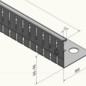 Versandmetall ENSEMBLE D'ÉCONOMIES Barrière anti-gravier en aluminium, hauteur réglable Al99,5, hauteur 60-90 mm – angle de 90°
