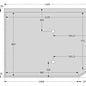 Versandmetall Sonder Edelstahl Duschwanne, Duschtasse { R3A } 1,5mm, INNEN  Schliff K320,932x1165mm  inkl. umlaufenden Rand ,  2 Ablaufbohrungen,34,5mm Hoch ,nach Skizze