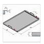Versandmetall Sonder Edelstahlwanne R2 geschweißt Materialstärke 1,5mm , 300x700mm,Höhe 55mm inkl.2 Bohrungen für M5 Schrauben und Griffen