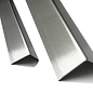 Versandmetall Speciale set van 20 roestvrijstalen hoekprofielen, randbeschermingshoeken, hoekbeschermingsrails, drievoudig gevouwen, gelijke poten 90°, lengte 2190 mm, plaatdikte 1,5 mm, 50 x 50 mm