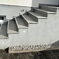 8 Stück  Treppen Abtropfprofile, Edelstahl gebürstet Korn 320, Breite 20mm ,Länge : 1 Stück 970mm, 7 St. 300mm ,Blechstärke 1mm