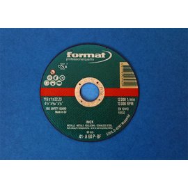 Format Disque à tronçonner 3 pièces 115 x 1,0 mm (acier inoxydable)