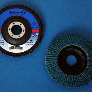 Format 3 stuks Lamellenschijven, geleed, vor roestvrij Staal, doorrsnede 115 mm vor haakse slijper