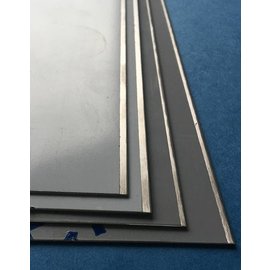 Versandmetall Resten, 10x roestvrij stalen stroken, vanaf 50 mm breed , en lengte 2000mm